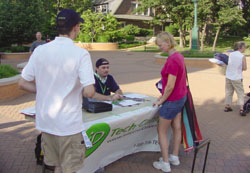 Madeleine signing in