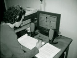 Natalie Webb during a debate meeting of the International Debate Society.